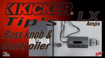 How to connect the bass knob and amp controller at the same time on kickers new LX amps