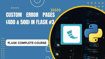 custom error pages (404 & 500) in flask | flask complete course  3