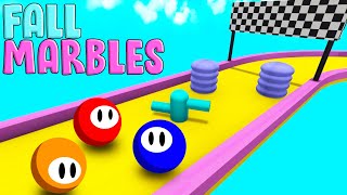 MARBLE Race But FALL GUYS! - Marble World