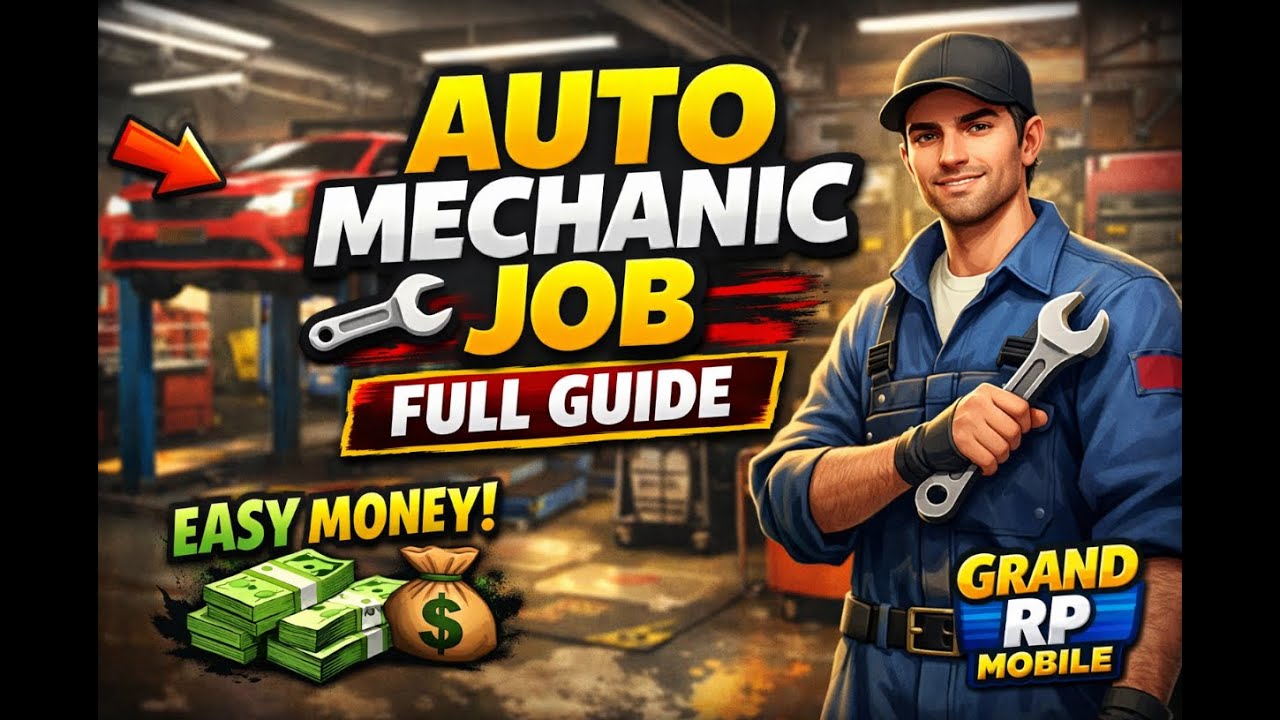 How to do auto mechanic job in grand rp mobile full explanation. 