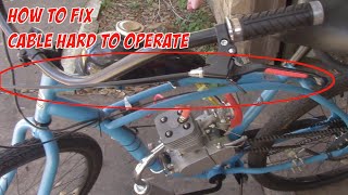 How To Fix Cable Hard or Stiff To Operate On A Motorized Bicycle