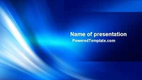 Abstract Blue Stroke PowerPoint Template by PoweredTemplate.com