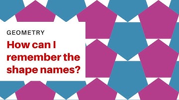 How can I remember the shape names in geometry?