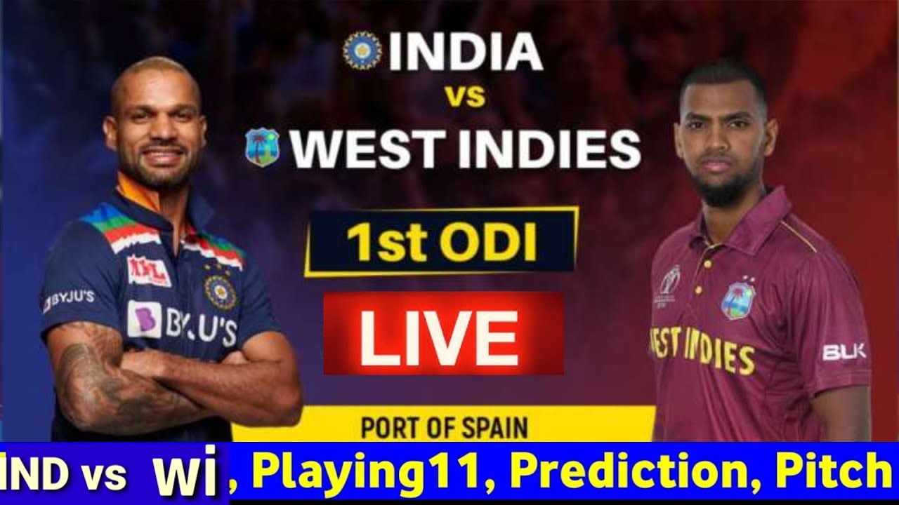 INDIA VS WEST INDIES 1st ODI MATCH LIVE UPDATE India playing XI 1st ODI भारत वेस्टइंडीज वनडे
