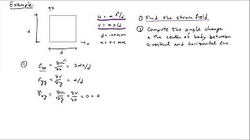 (17B) Example: Strain displacement relations