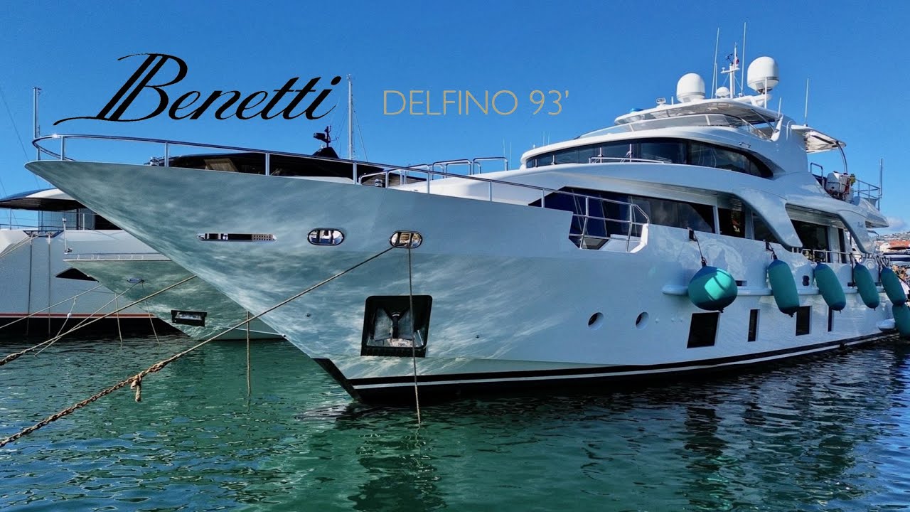 Benetti Delfino 93 – 28,5m super yacht 5 cabine | Refit 2023/24 – For Sale
