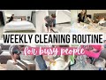 *NEW* Weekly Cleaning Routine | Condensed Cleaning Routine for Busy People | This and Nat