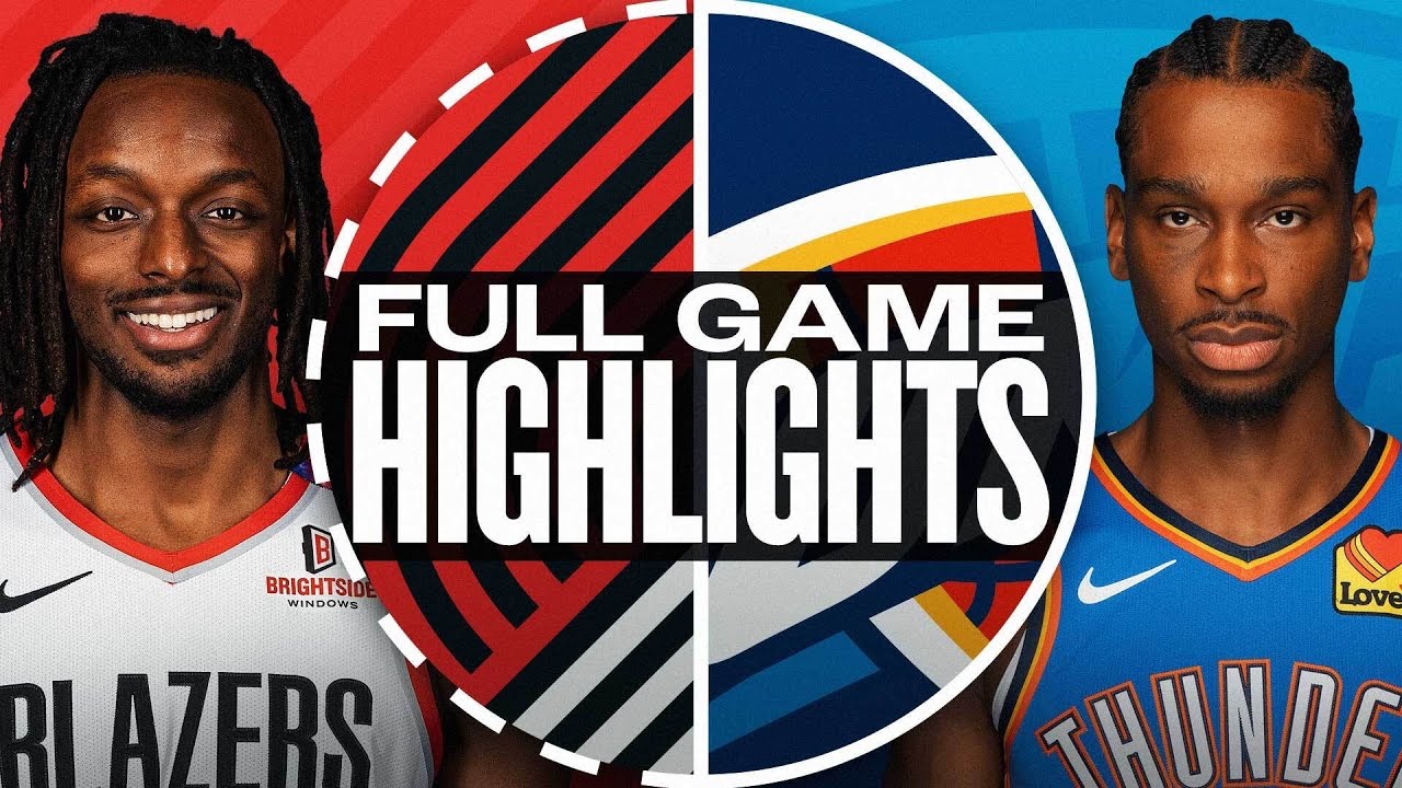 TRAIL BLAZERS At THUNDER FULL GAME HIGHLIGHTS November 20 2024 