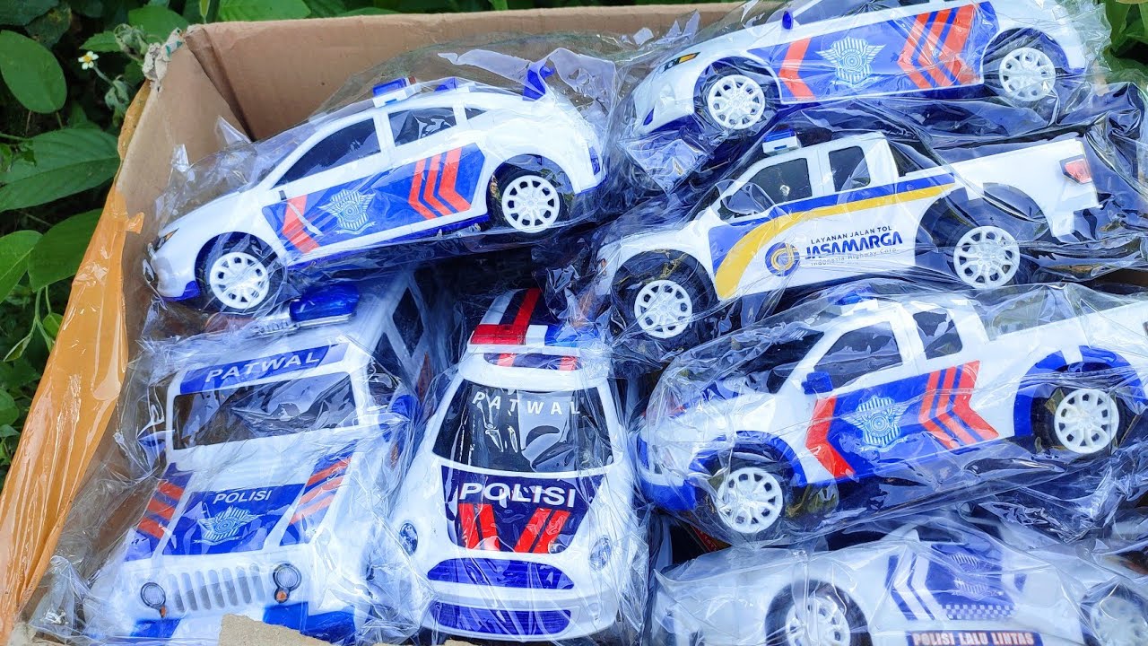 ( part 507) unboxing mainan mobil polisi, ambulan,damkar,dinosaurs,baby shark, brainrot anomali