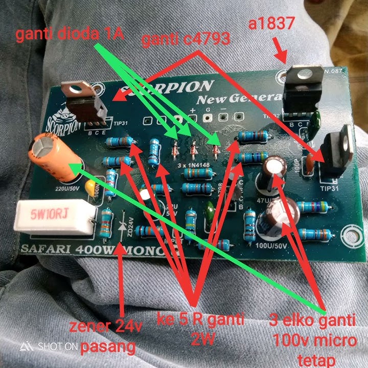 Modif driver safari high voltage