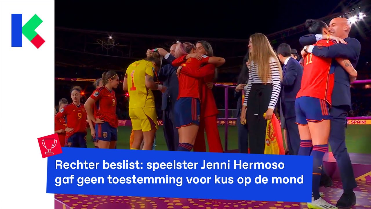 Spaanse ex-voetbalbaas krijgt straf voor kus op de mond zonder