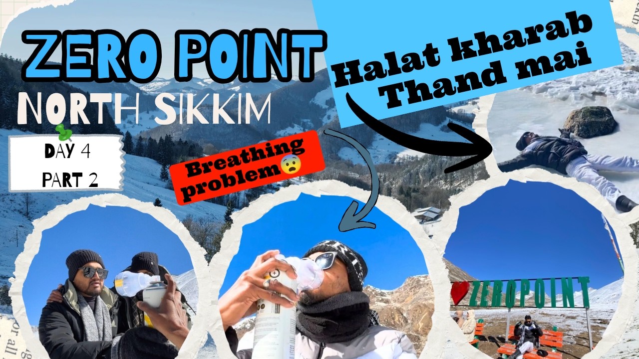 Thand mai sabka halat kharab Zero point mai 😨😭 | Sikkim trip Day 4 |Part 2 |Si vlogs
