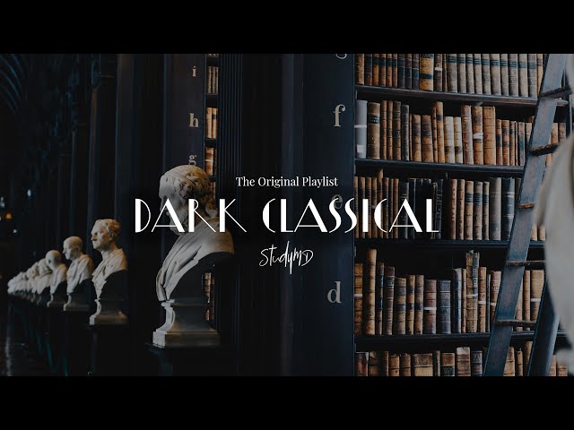 Dark Classical Academia - You’re studying in a large library at midnight 🕯️ class=