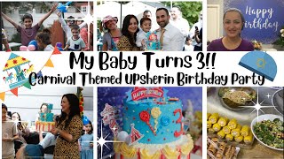 Carnival Themed 3rd Birthday Party || Upsherin || Cake DIY || Sonya’s Prep
