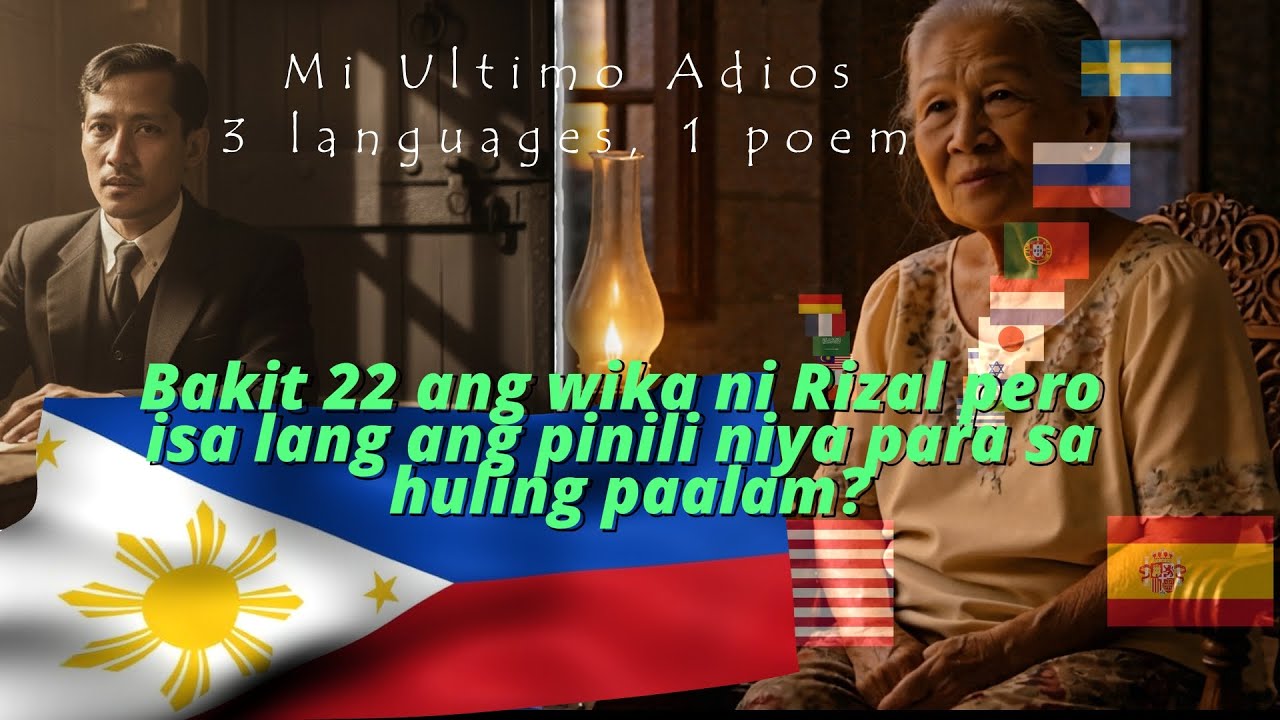 Bakit 22 ang wika ni Rizal pero isa lang ang pinili niya para sa huling paalam?