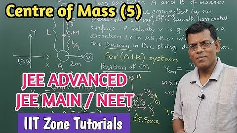 Centre of Mass and Angular motion about C.M. Conceptual discussion for JEE ADVANCED/JEE MAIN & NEET
