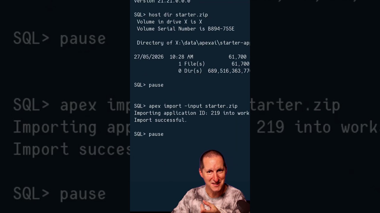 APEXlang - use the right version of SQLcl  #shorts #orclapex