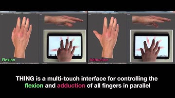 THING: Introducing a Tablet-based Interaction Technique for controlling 3D Hand Models