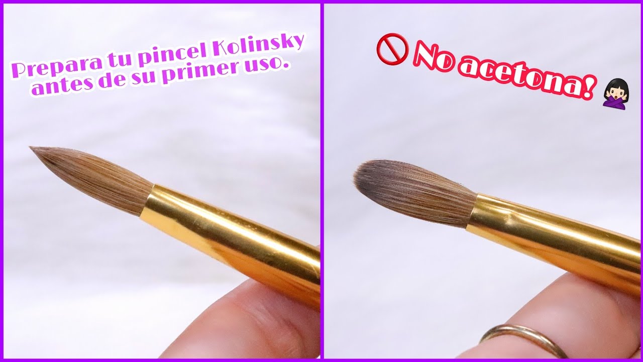 Preparación de Pincel Kolinsky (Antes de su primer uso)