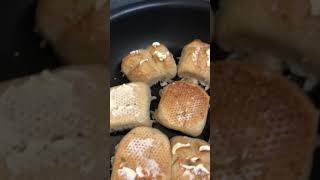 Breakfast w/ The Chopsters (Buttered bread, potatoes & scrambled eggs)