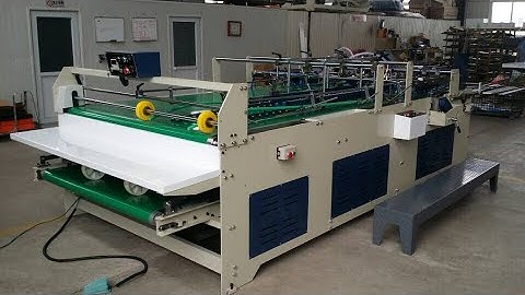 JWG1800 semi automatic folder gluer lock bottom three points four corner