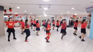 Long Long New Year 2024 Line Dance - Demo By D&#39;Sisters &amp; Friends LDG @MollyYeohPraiseLDance