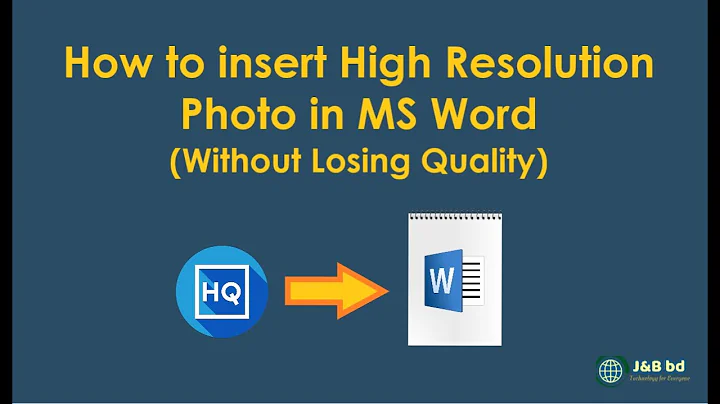 How to insert High Resolution Photo in MS Word