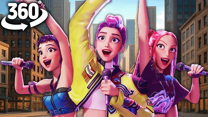 Huntrix on City Streets - Giant Chase! | KPop Demon Hunters VR 360