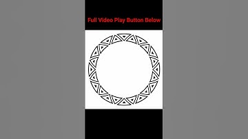 Modern Triangle Shape Border Design in Corel DRAW