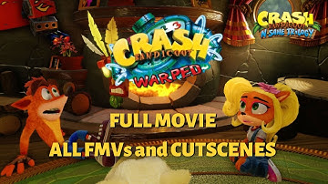 Crash Bandicoot 3: Warped (N. Sane Trilogy) FULL MOVIE - All FMVs and Cutscenes