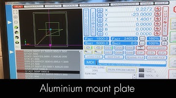 AXIOM AR4 CNC router machining Aluminium interface plate