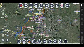 Обзор карты боевых действий 10.02.2015 на 19:30