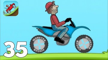 Hill climb racing || gameplay walkthrough part 35 || motocross bike (ios Android)