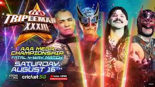 Aaa Triplemania Xiii 2025 Cdmxaaa Mega Championship Fatal 4 Way Match Card