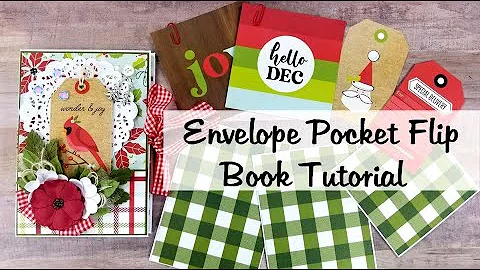 Easy to Make Envelope Pocket Flipbook Hybrid Tutorial Polly's Paper Studio Scrapbook