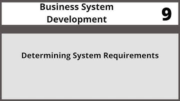 Determining System Requirements|Business System Development  Lecture in Hindi Urdu CSC581 LECTURE 09