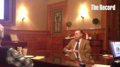 Matthew Clarke of Bouchey & Clarke explaining to local businesses why understanding health care is i