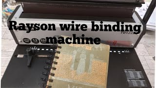 Rayson Wire Binding Machine Demonstration; Junk Journal Binding; Metal Wire Binding