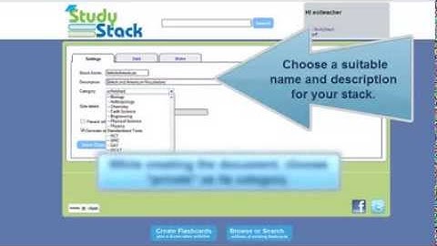 Studystack - Tutorial