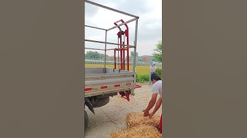 Straw Bale Loading Machine; Straw Bale Lifter; Small Square Bale Loader; 12 Volt 24 Volt Battery