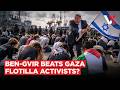 We Are The Landlords Ben Gvir Waves Israeli Flag Over Kneeling Gaza Flotilla Activists VERTEX 