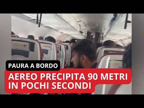 Video Aereo precipita per 90 metri in pochi istanti: terrore sul volo