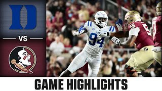 Duke vs. Florida State Game Highlights | 2023 ACC Football