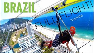 HANG GLIDING in Rio de Janiero, BRAZIL (Full Flight)