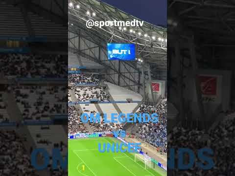 OM Legends vs Team UNICEF au Vélodrome : l'ambiance des virages 🔵⚪️