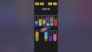 Water Sort Puzzle Level 184 Walkthrough