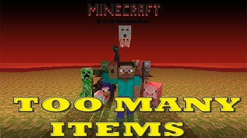 How To Install TooManyItems Mod For 1.2.5