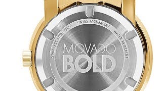Movado Gold Faceto Watch