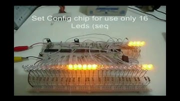 PIC12F675 32 LED CONTROLLER AS SEQUENCE LED By using 74HC595 & PIC16F84A