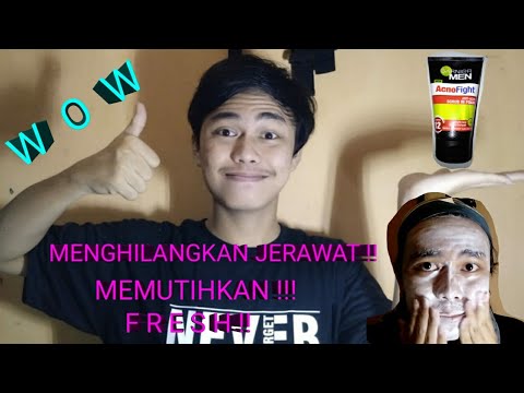 SkinCare Cowok Murah Harga Anak Kos | Menghilangkan Jerawat komedo dan muka berminyak | Garnier Men. 